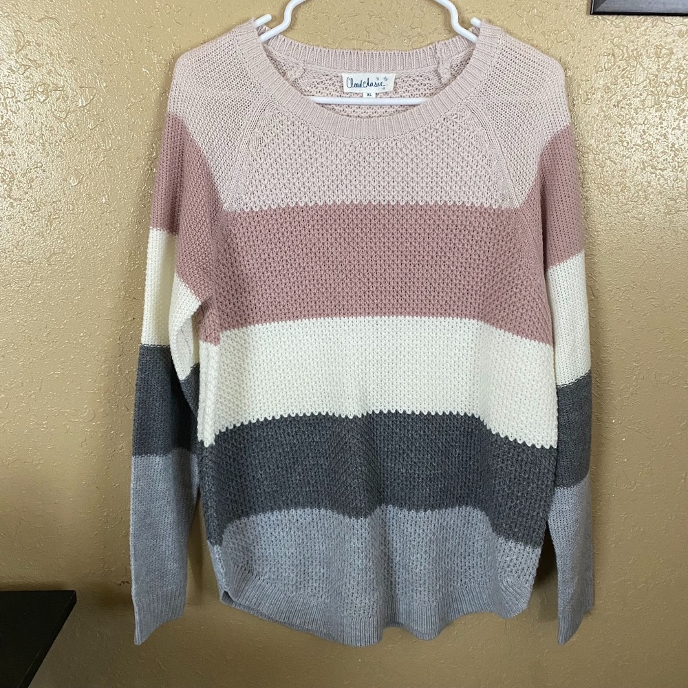 cloud chaser striped sweater